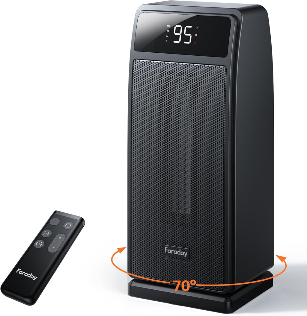 1500W Black Portable Space Heater R286
