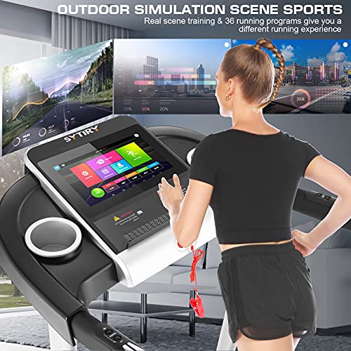 Smart Folding Treadmill Machine with TV Screen and WiFi T417