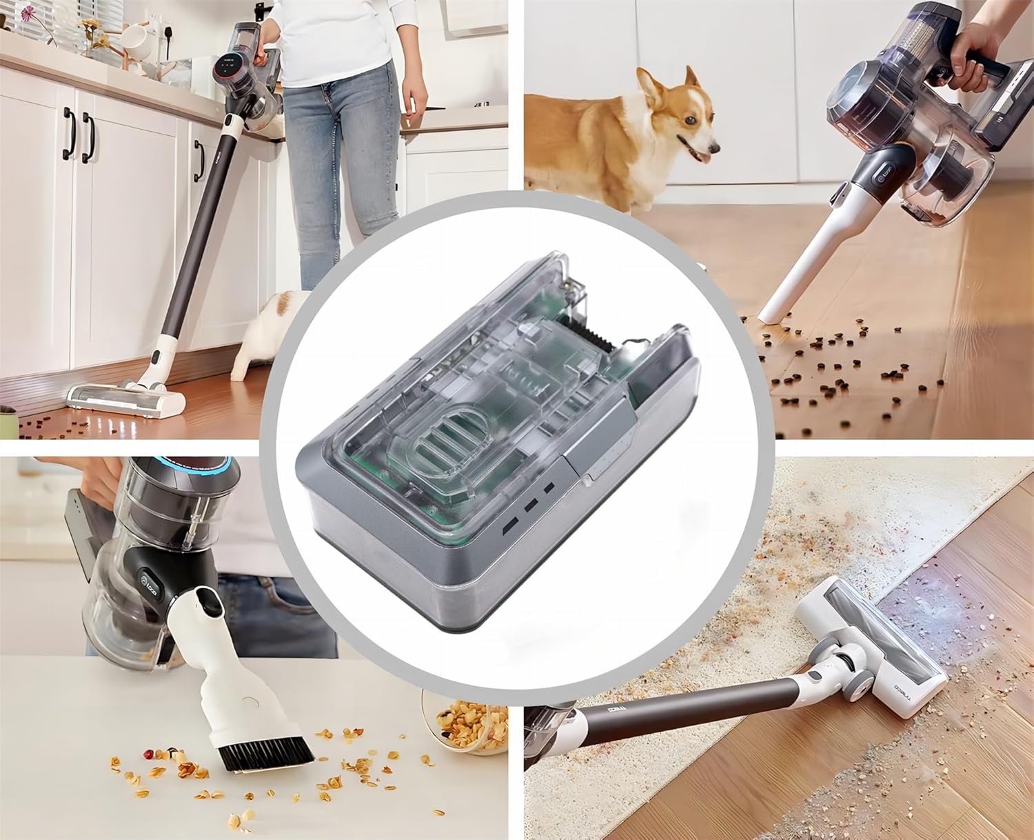 2500mAh 21.6V Replacement Battery for Cordless Vacuum Cleaner M418