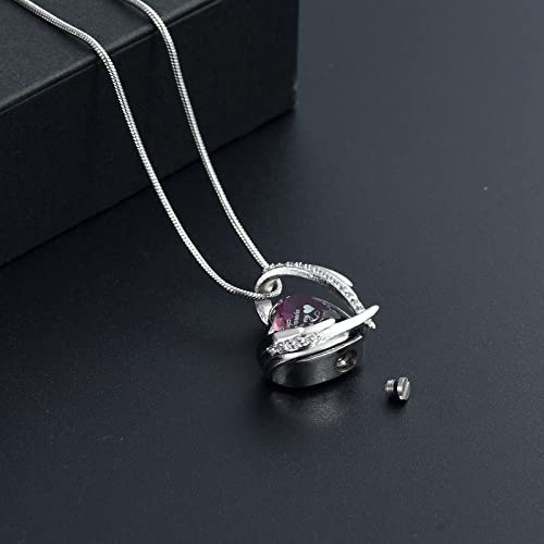 Stainless Steel Cremation Urn Necklace Pendant Y8482