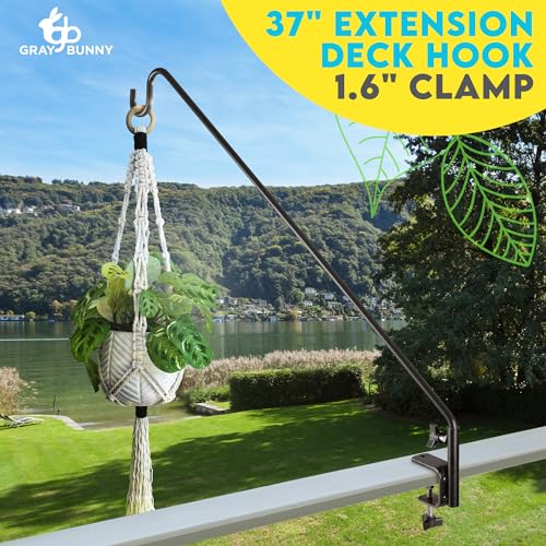 37 Inch Bird Feeder Pole with Non-Slip Clamp D45456