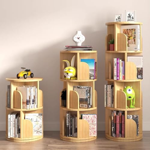 2 Tier 360° Rotating Shelves Bookshelf E190