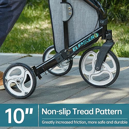 Blue 3 Wheel Rollator with 10” Wheels F586330
