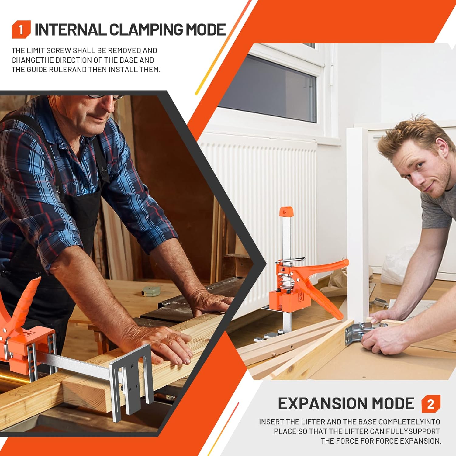 15 In Construction Jack, Multifunctional Furniture Lifter Jacks, Handheld Tool, Load 490LBS Z560930