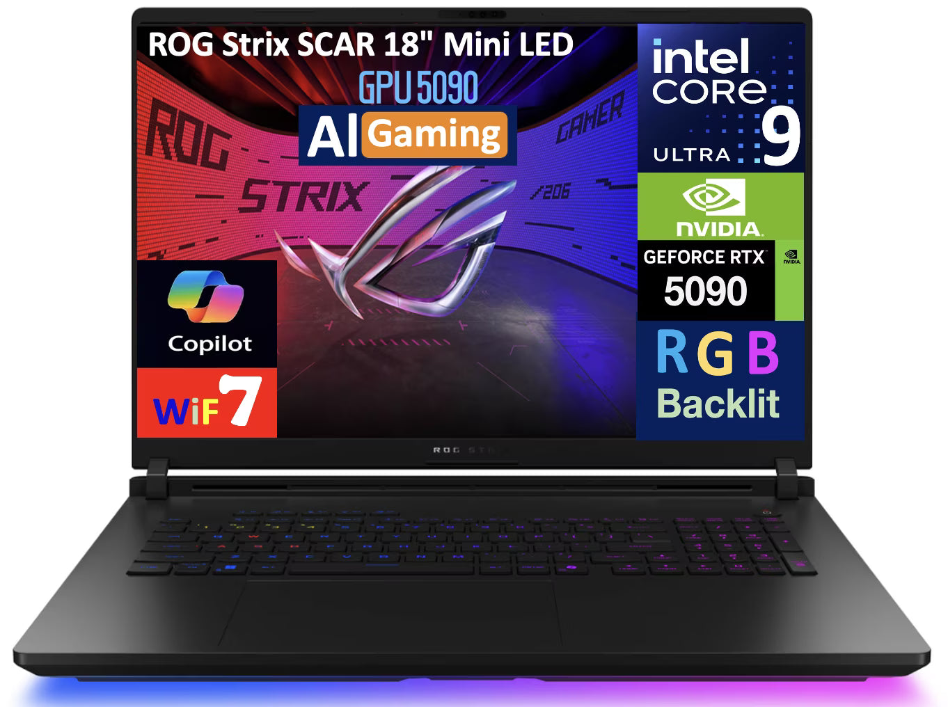 18in 240Hz Mini LED WQXGA Display Gaming Laptop D617