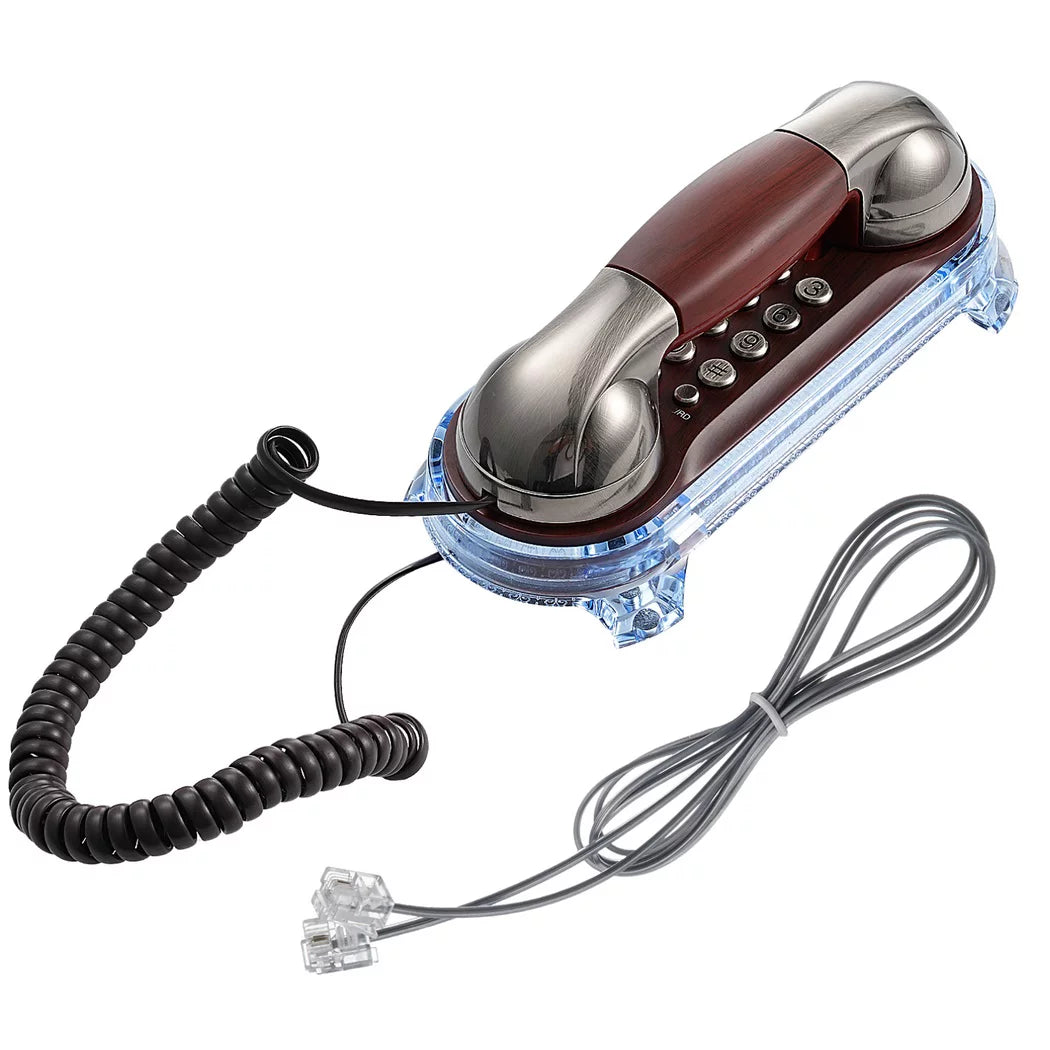 Vintage Wall-Mounted Telephone with Blue Indicator B39248