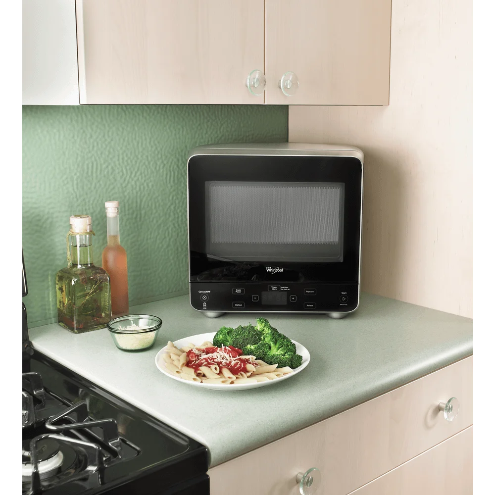0.5 Cu. Ft. Stainless Look Countertop Microwave Y323