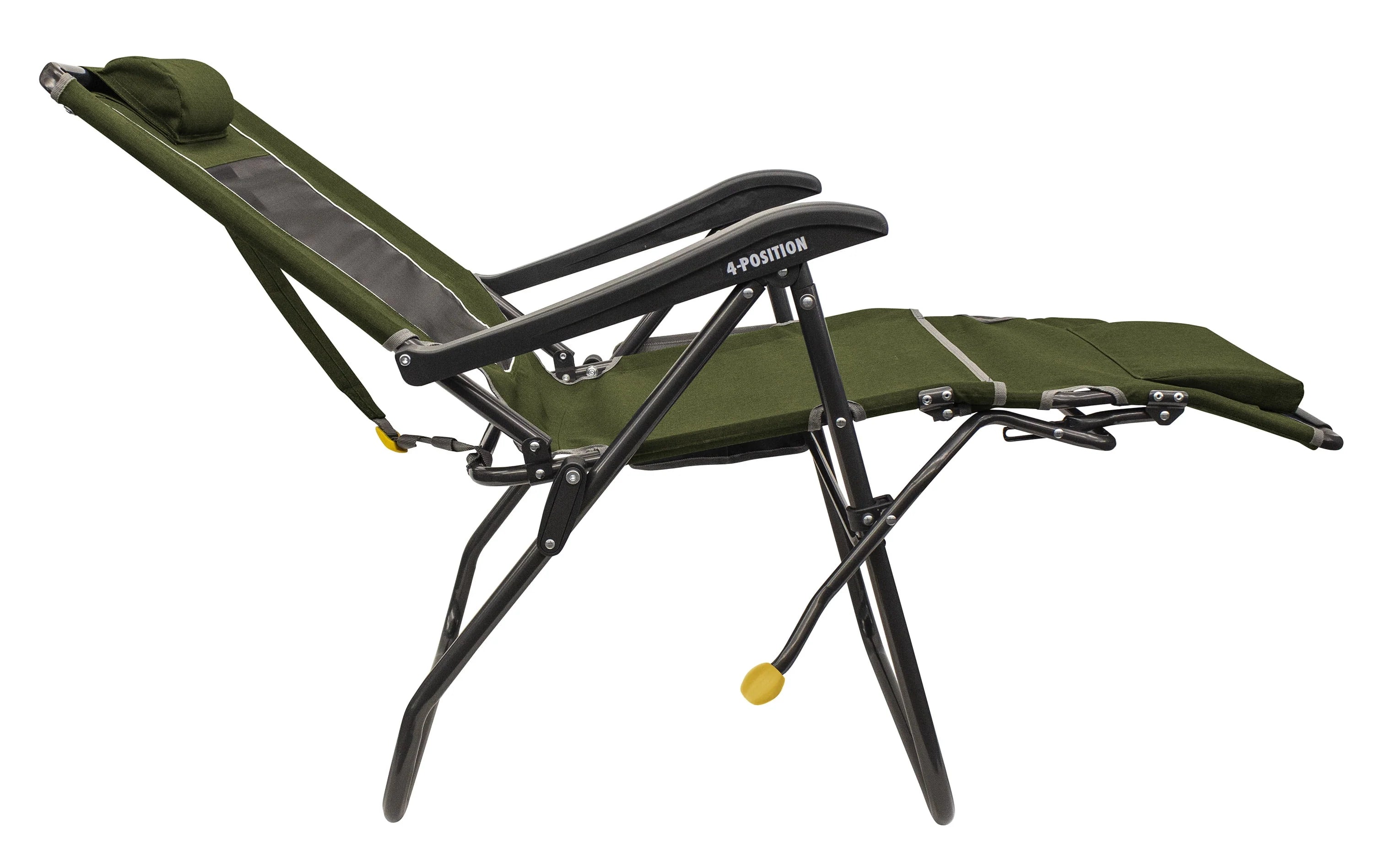 Adjustable Folding Recliner Camping Chair, Heathered Loden N306