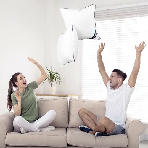 Pack of 2 White 18 x 18 Inches Throw Pillow Inserts I19879
