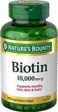 Biotin 10,000 mcg, 250 Rapid Release Softgels C267
