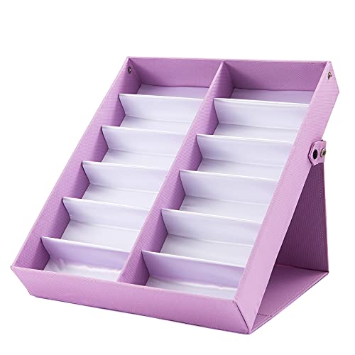 Sunglasses Organizer Storage Eyeglasses Holder Case Box with Lid F7904