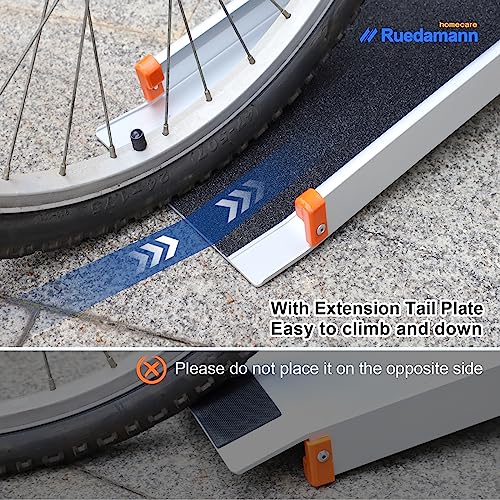 6FT Adjustable Aluminum Wheelchair Ramp, 600lbs Capacity, Non-Skid Surface M76933