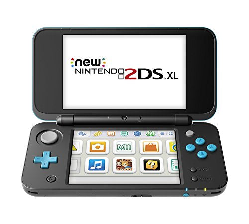 Black + Turquoise Nintendo 2DS XL with Mario Kart 7 Pre-installed T9766