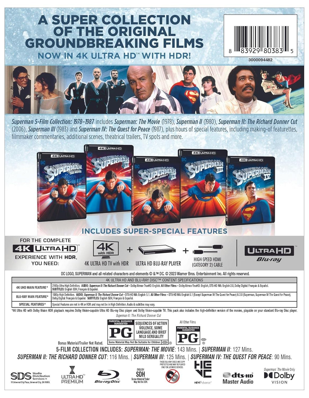 5-Film 4K Ultra HD + Blu-ray + Digital N801