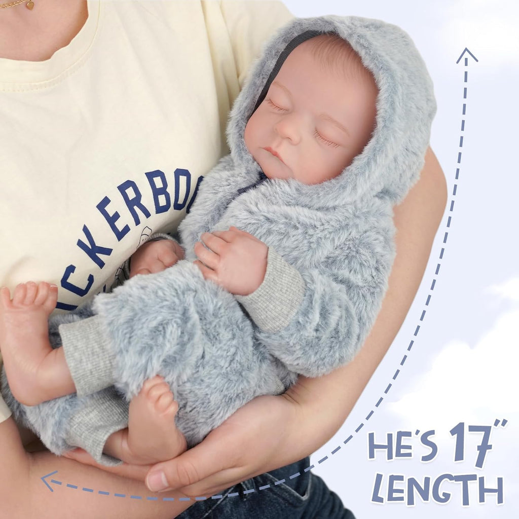 17-Inch Soft Vinyl Reborn Baby Doll J223
