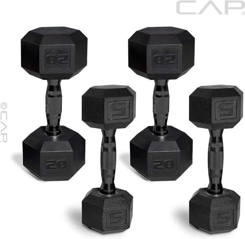 50 lbs Coated Dumbbell Set S377