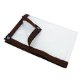 Clear Vinyl Coated PVC Tarps With Rustproof Grommets U979