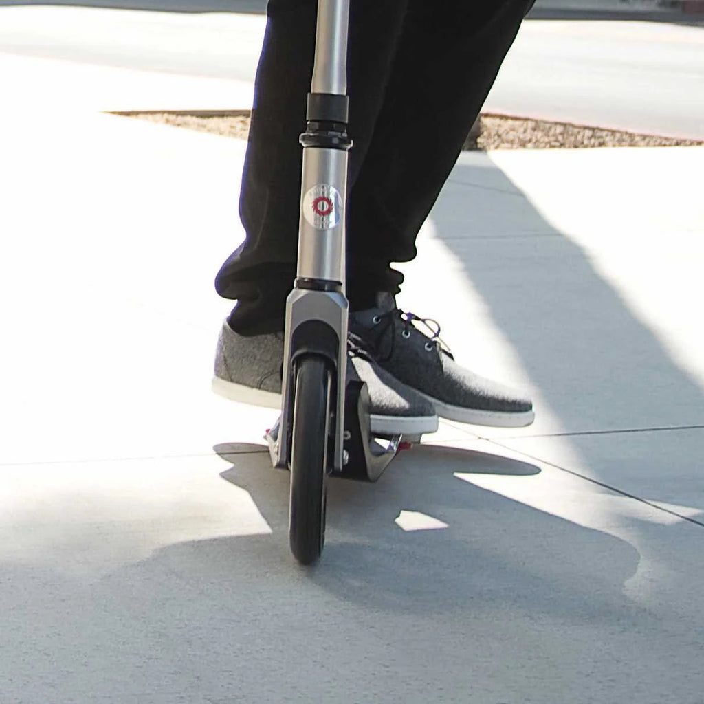 Folding Kick Scooter with 8" Wheels, Anodized Aluminum D9590