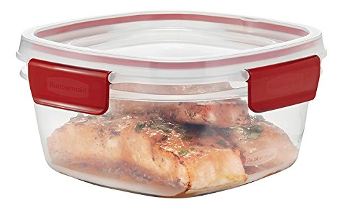 14-Cup Clear Food Storage Container with Red Tabs P671555