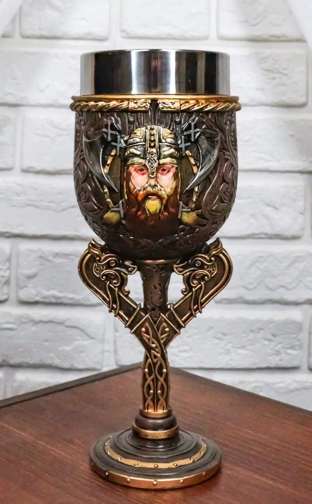 Wine Goblet Chalice With Dragon Stem P32465