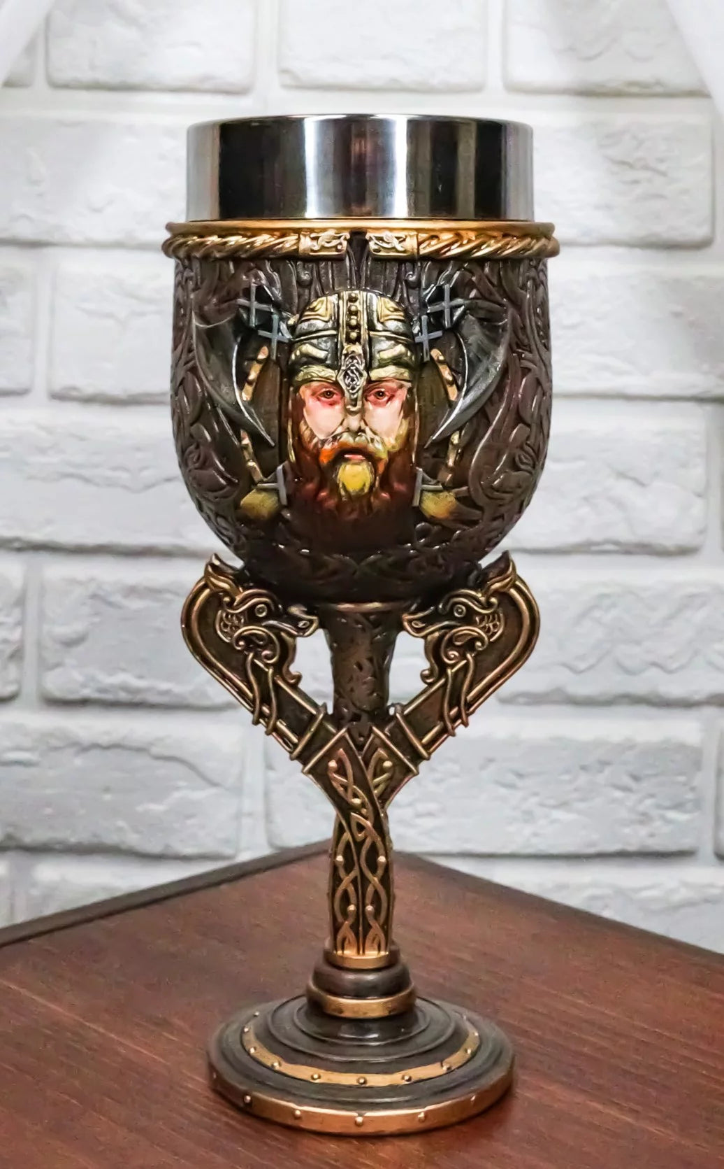 Wine Goblet Chalice With Dragon Stem P32465