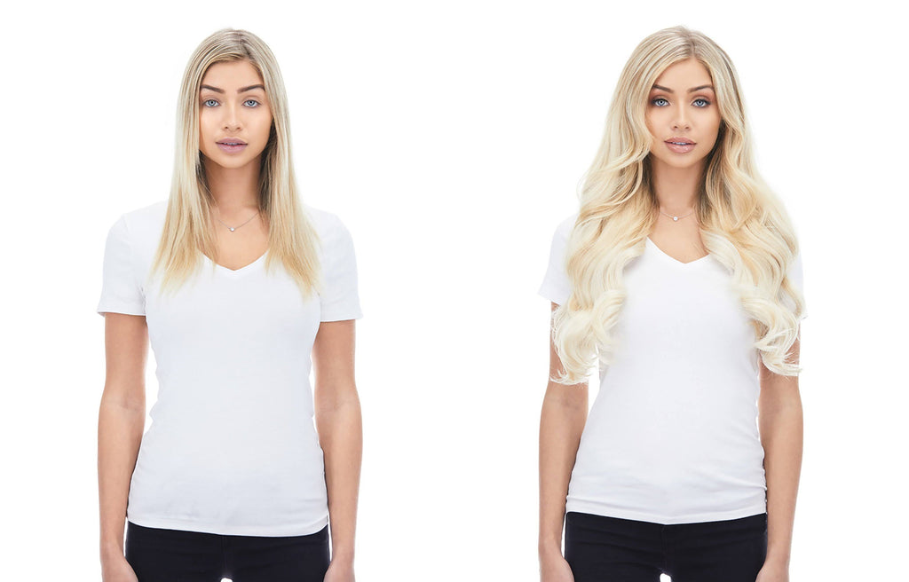 Platinum Blonde Hair Extensions K549