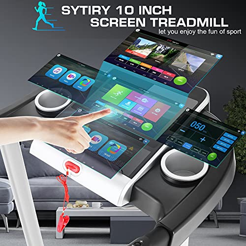 Smart Folding Treadmill Machine with TV Screen and WiFi T417