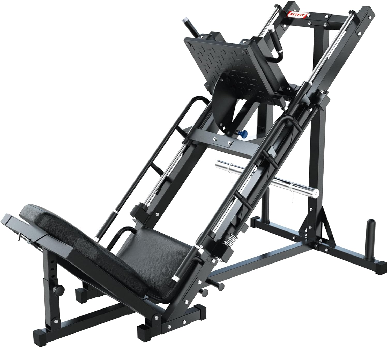 Adjustable Leg Press Hack Squat Machine with Linear Bearing N39899