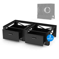 2 Pack 28"× 29" Heavy Duty Stainless Steel Black Laundry Pedestals T617