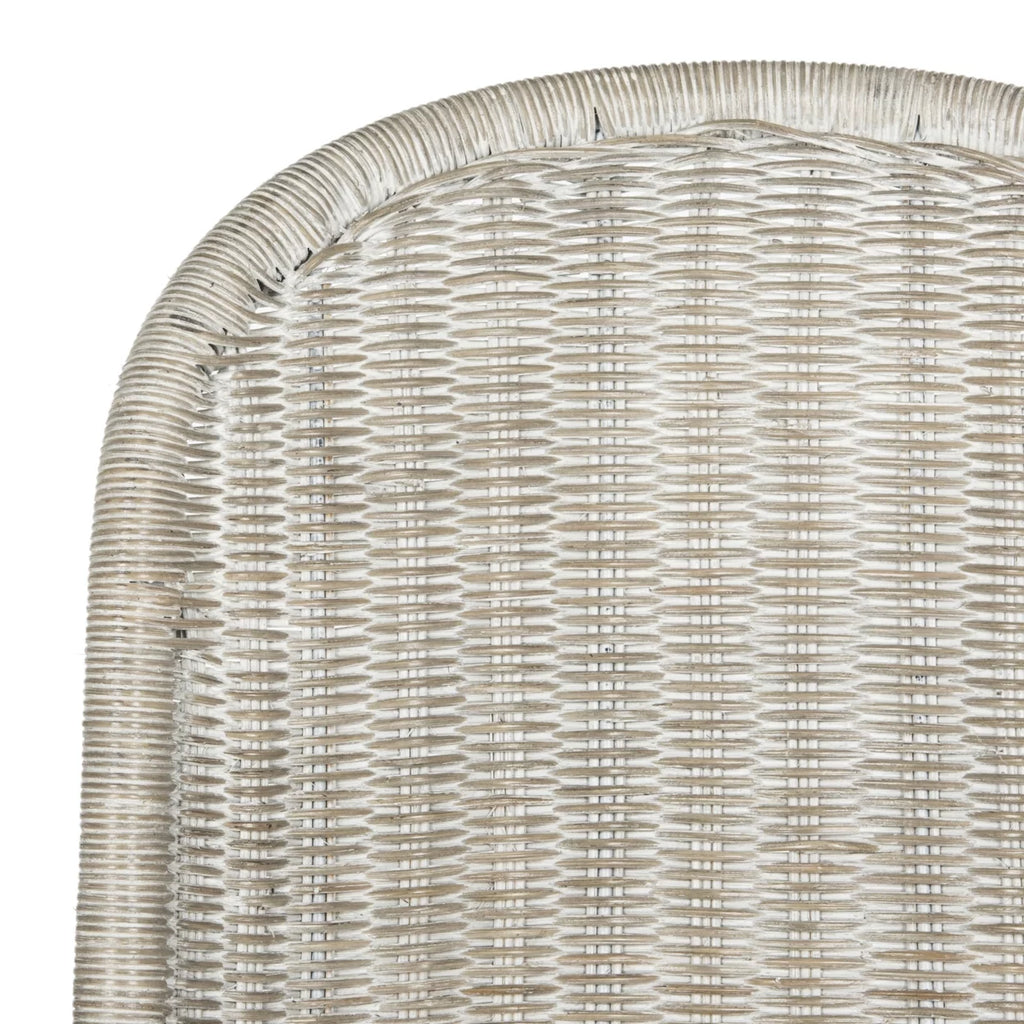 Antique Grey Wicker Side Chair O738813