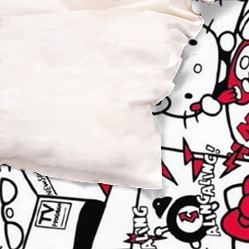 Kawaii Cat Printed Full Comforter Cover Set with 2 Pillowcase K705