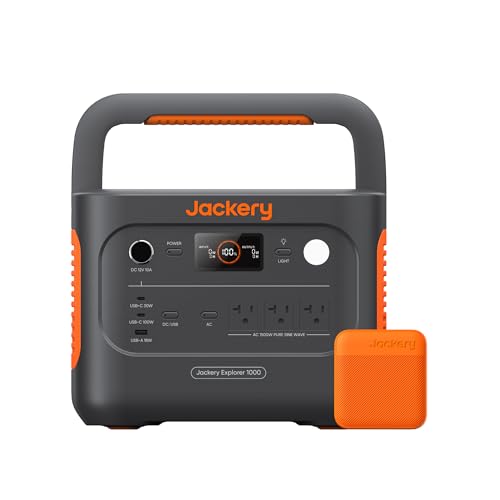 Portable Power Station, 1070Wh LiFePO4 Battery, 1500W AC/100W USB-C Output F65959