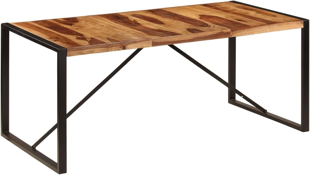 Solid Sheesham Wood Dining Table 70.9"x35.4"x29.5" H616