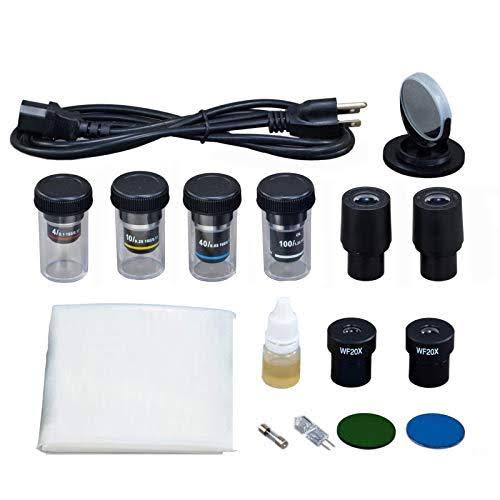 40X-2000X Binocular Lab Compound Microscope with Double Layer Mechanical Stage D778836