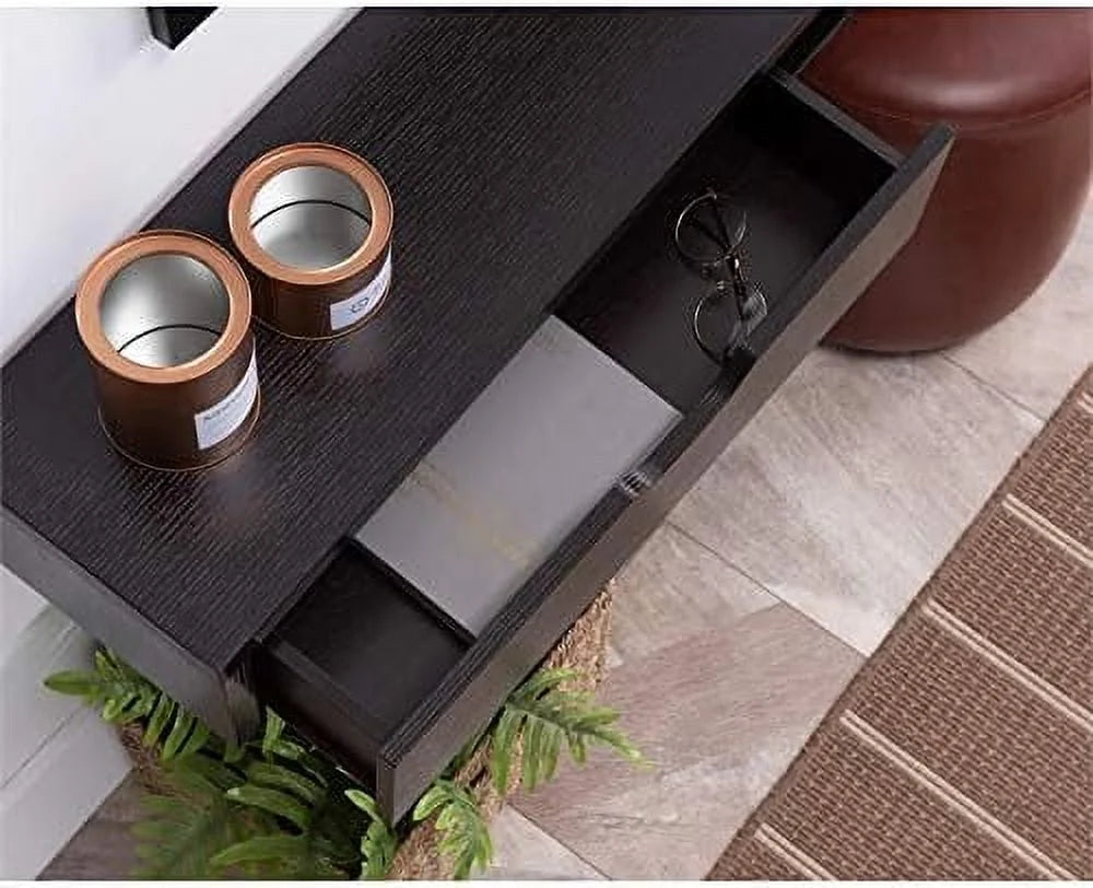 Cappuccino Wood Floating TV Stand Q45761