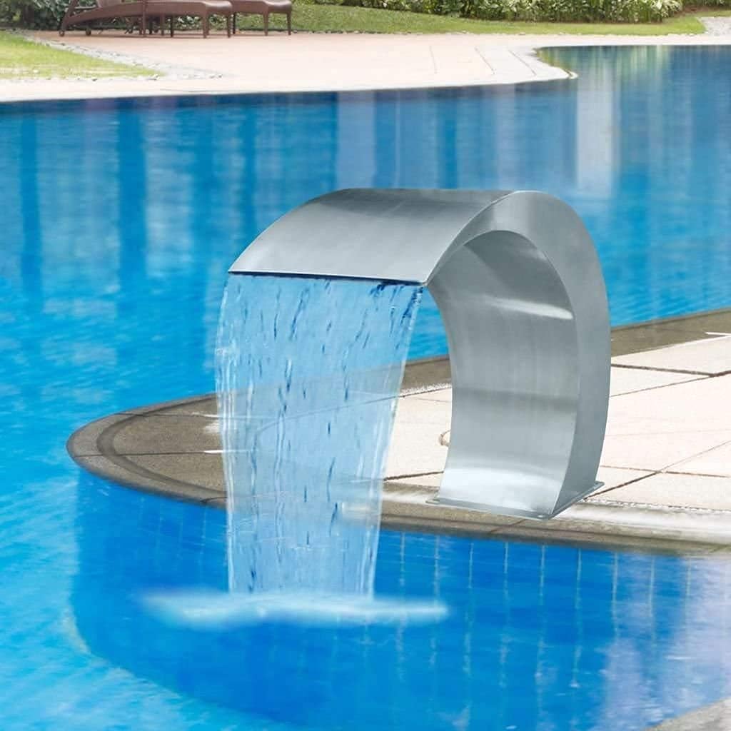 Stainless Steel Pool Waterfall Fountain A313247