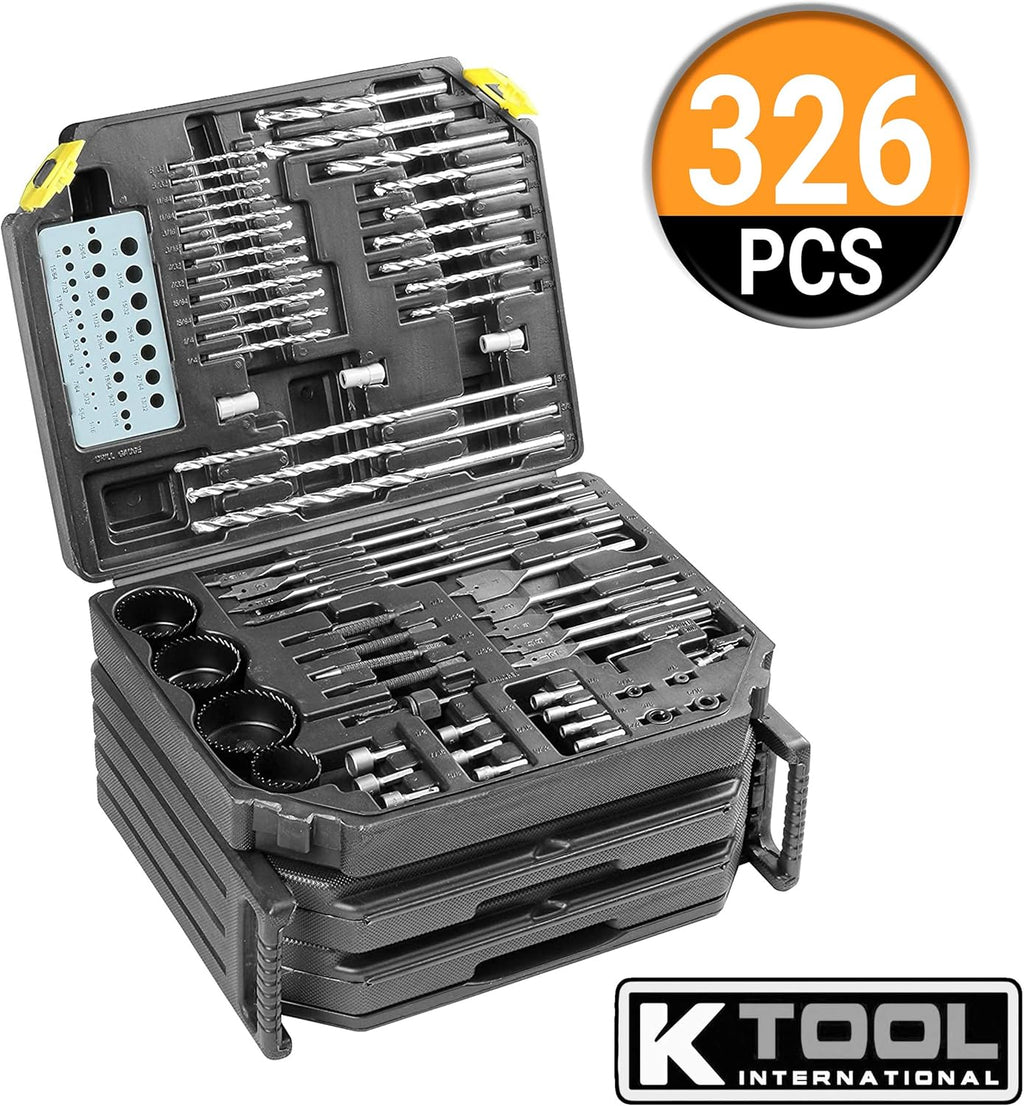 326 Piece Drill Bit Set with Case K186