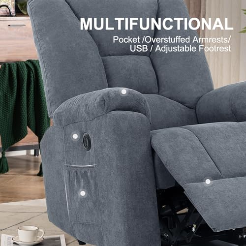 Dark Brown Fabric Electric Lift Recliner Chair N78972