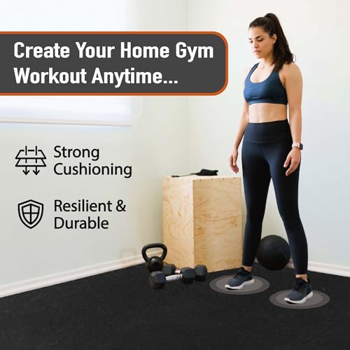 0.56in Thick 24 Sq Ft Interlocking Rubber Top EVA Foam Exercise Mats K432746