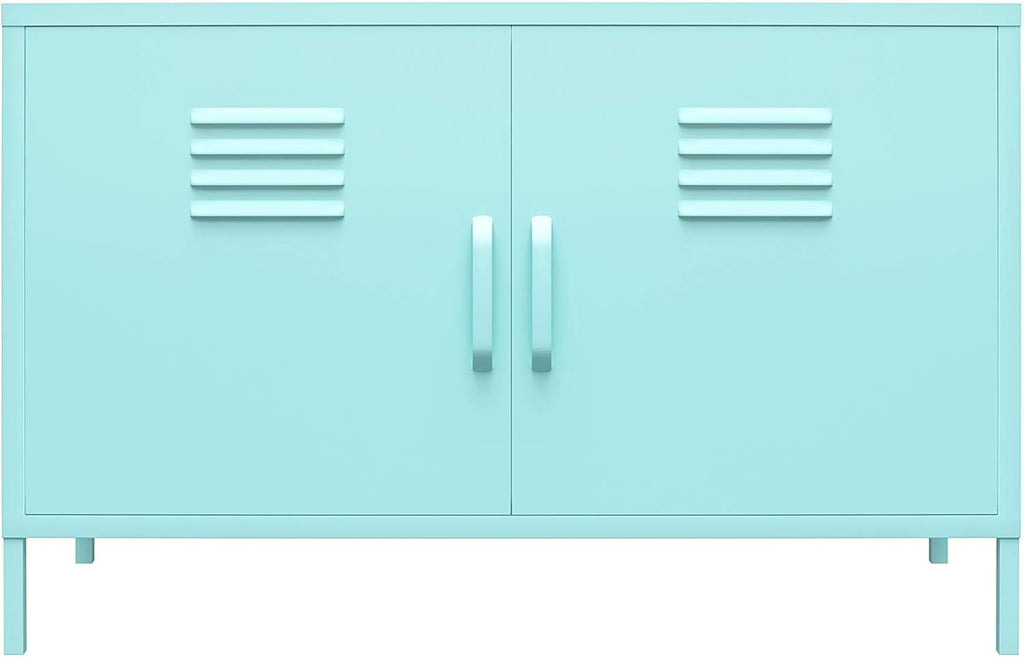 Mint 2 Door Metal Accent Cabinet F84222