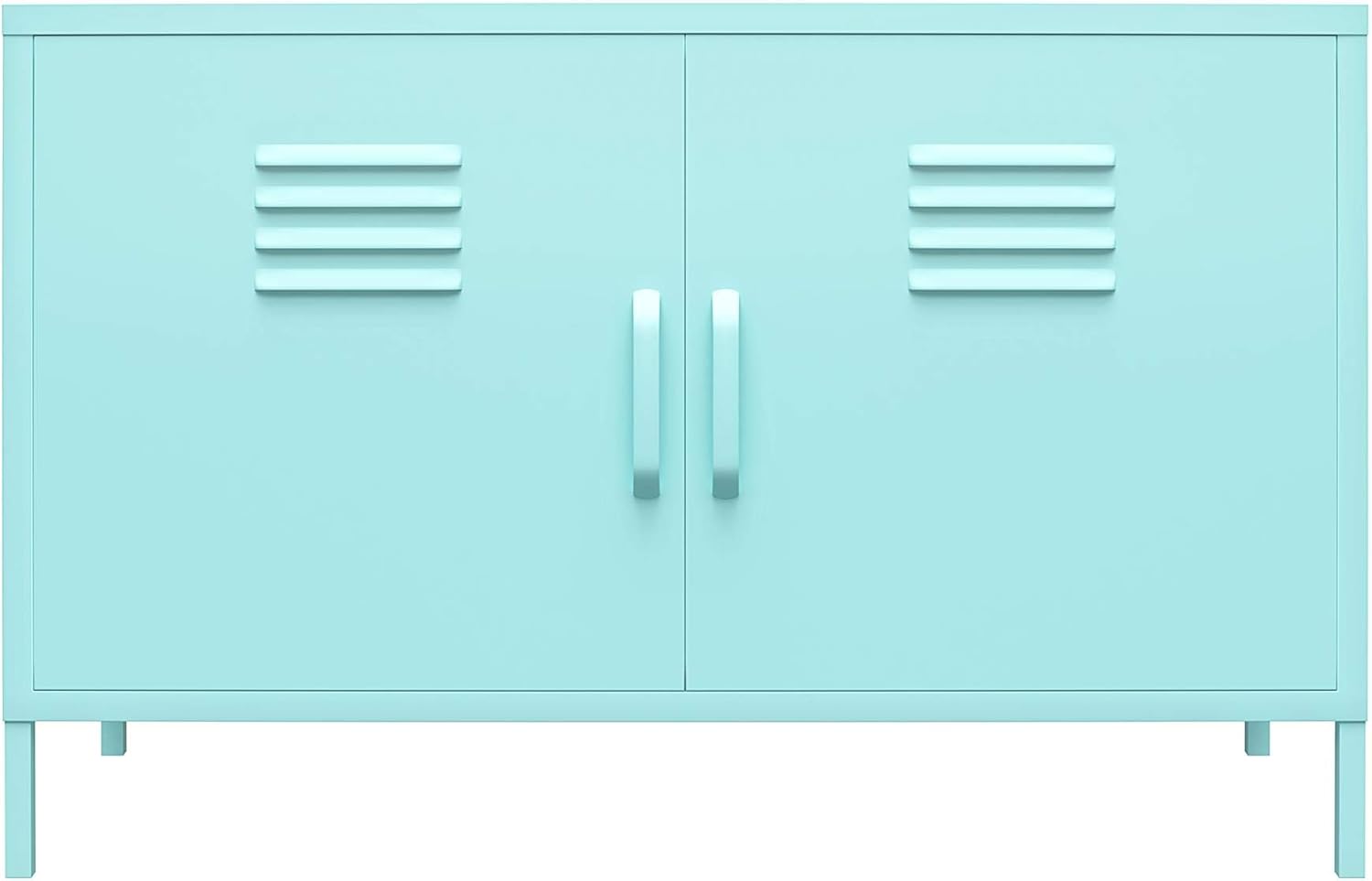Mint 2 Door Metal Accent Cabinet F84222