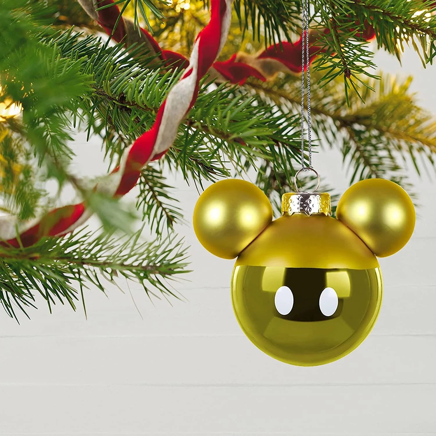 Disney Mickey Mouse Glass Christmas Ornaments A230780