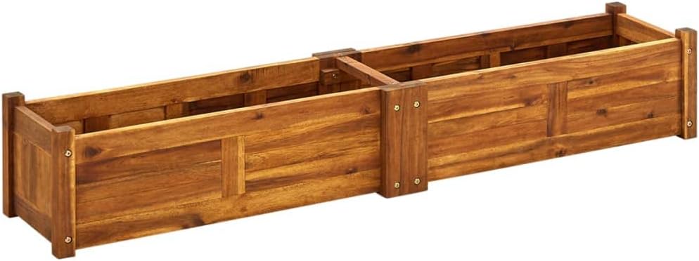 Acacia Wood Raised Bed 59"x11.8"x9.8" H309194