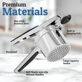 15oz Stainless Steel Black Potato Ricer W20630
