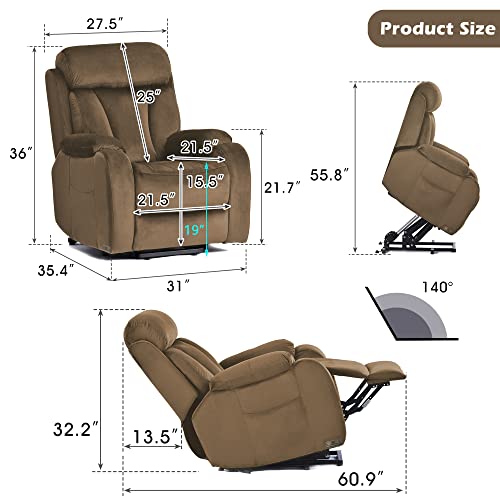 Navy Blue Power Lift Recliner Chair H44594