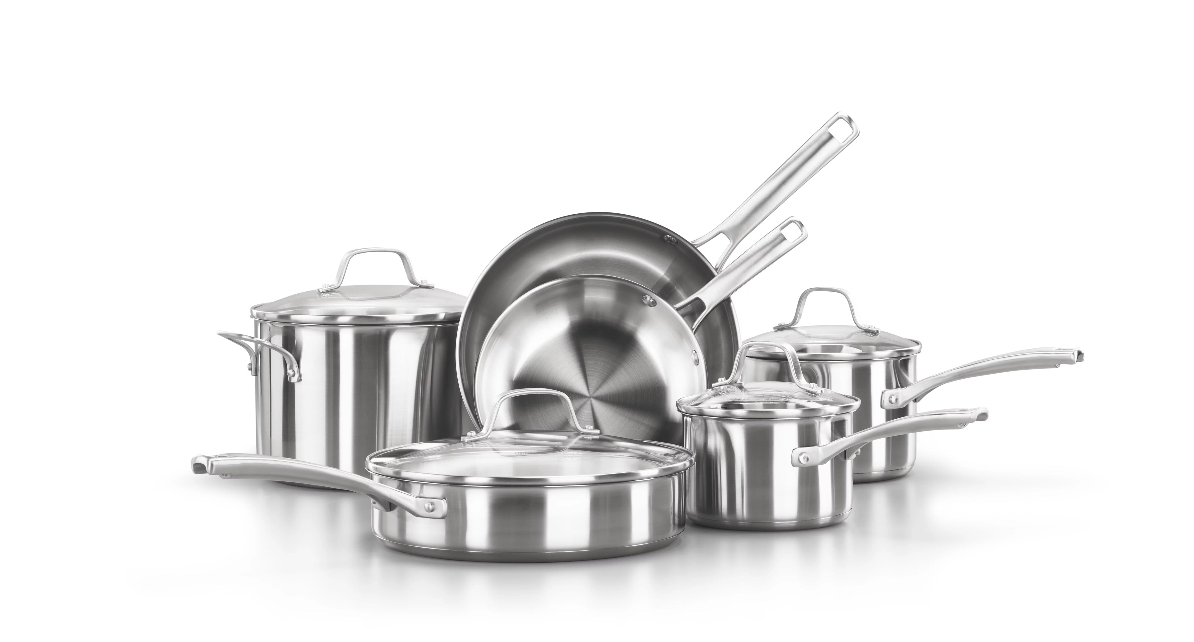 10-Piece Stainless Steel Cookware Set U827893