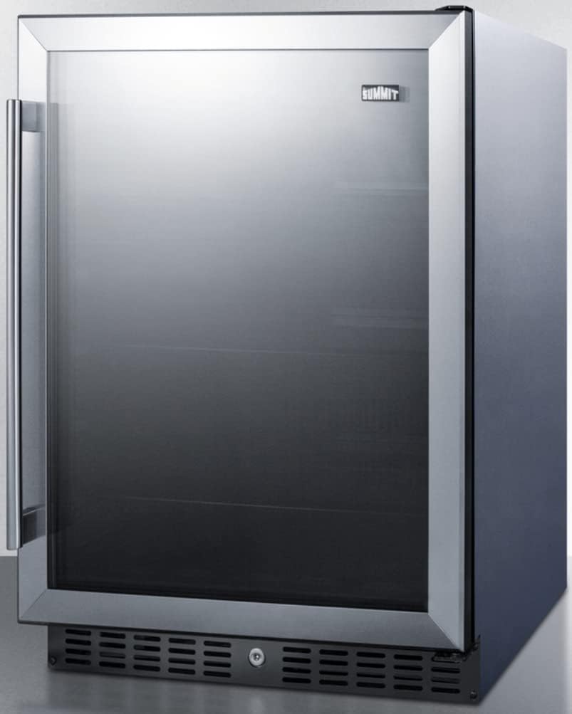 24" Compact Refrigerator with 5 cu. ft. Capacity in Stainless Steel G381
