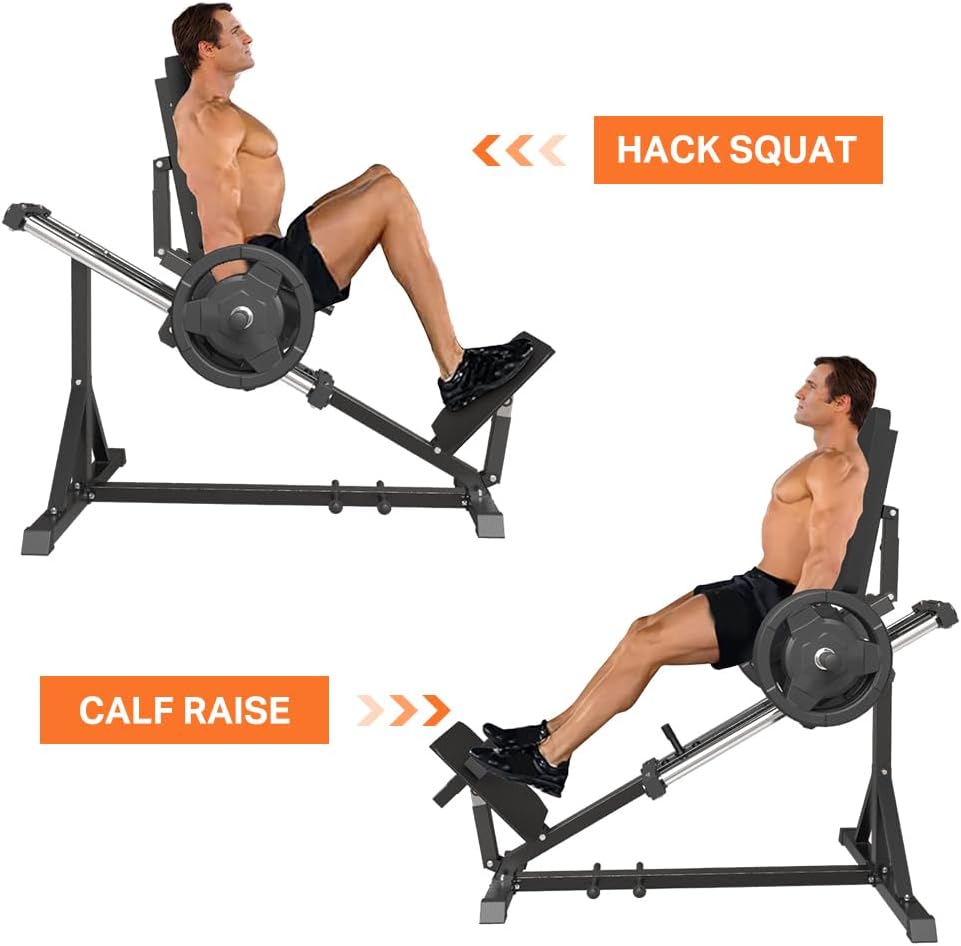 Compact Leg Press Machine with Calf Block J8772
