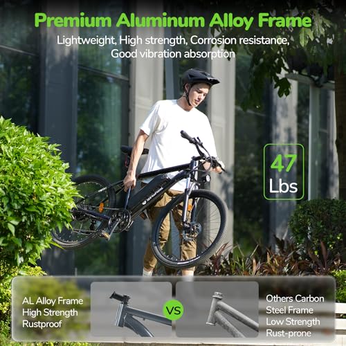 26" Electric Mountain Bike with Removable Battery D90331