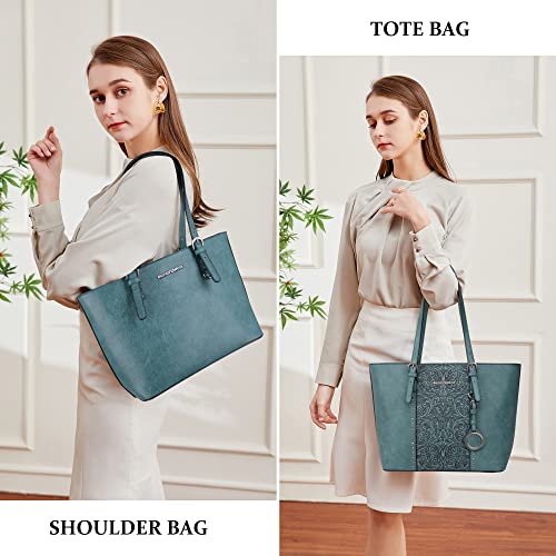 Large Embossed Tote Bag and Handbags Set 2Pcs O5061